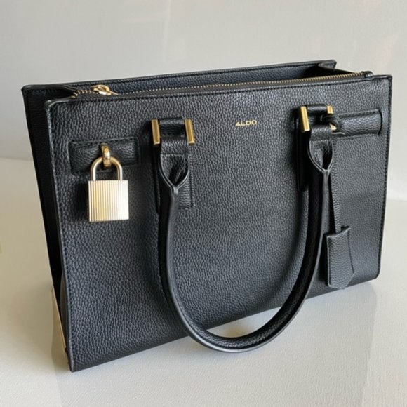 Aldo Black Satchel Handbag and Crossbody Bag - Picture 2 of 10